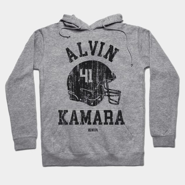 Alvin Kamara New Orleans Helmet Font Hoodie by TodosRigatSot